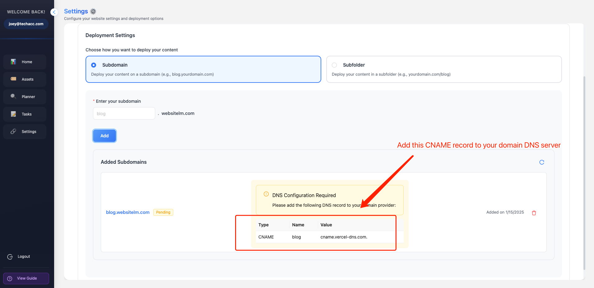 add-cname-dns-server